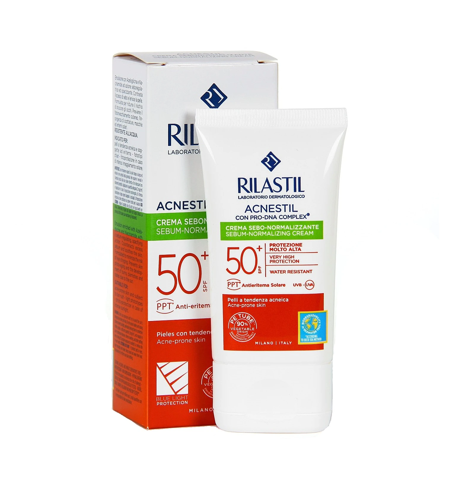 RILASTIL ACNESTIL SEBUM-NORMALIZING CREAM SPF 50+ 40ML