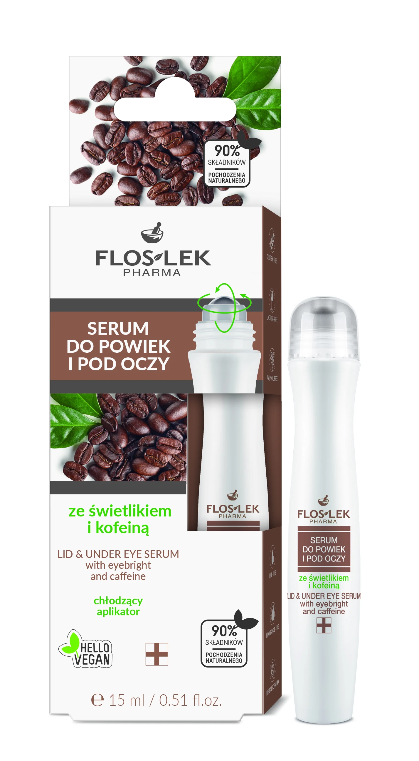 FLOSLEK LID & UNDER EYE GEL WITH EYEBRIGHT & CAFFEINE 15 ML