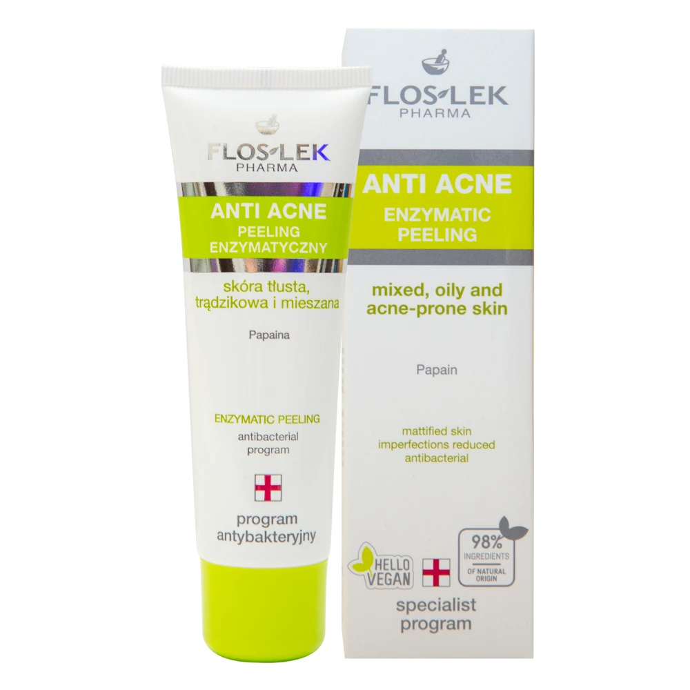 FLOSLEK ANTI ACNE ENZYMATIC PEELING CREAM 50 ML