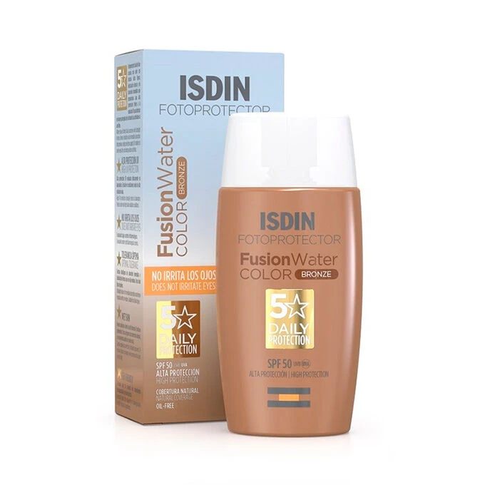 ISDIN water sunscreen bronze tint 50 ml sun protection