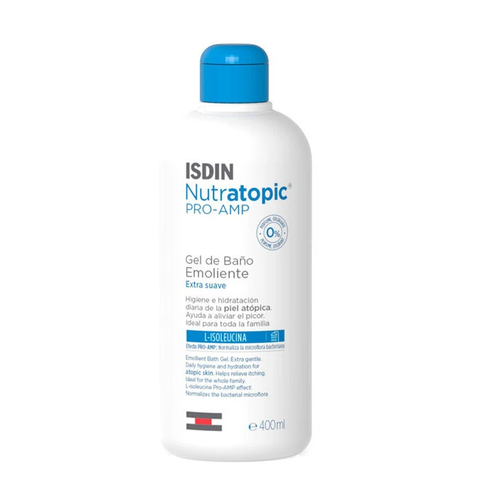 ISDIN Nutratopic Pro-AMP Emollient bath gel Atopic skinMild daily hygiene, with