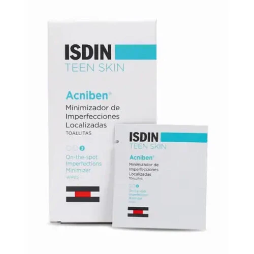 ISDIN TEEN SKIN ACNIBEN MINIMIZADOR IMPER 30U (TOALLITAS)